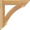 Ekena Millwork Thorton Traditional Rough Sawn Bracket w/ Offset Brace, Western Red Cedar, 6"W x 26"D x 26"H BKT0604X26X26THR01RWR - alternate 2
